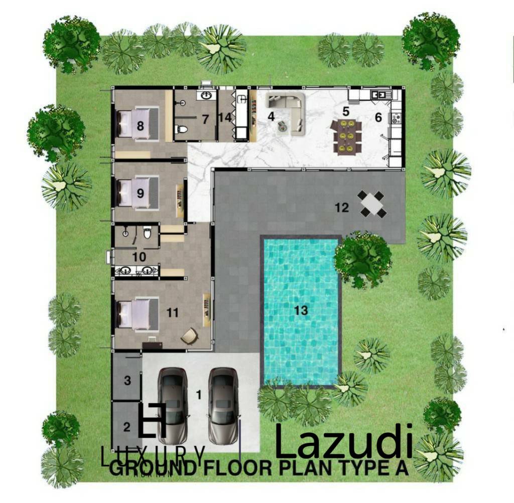 Modern Villa in Botanica Hua Hin with Private Pool