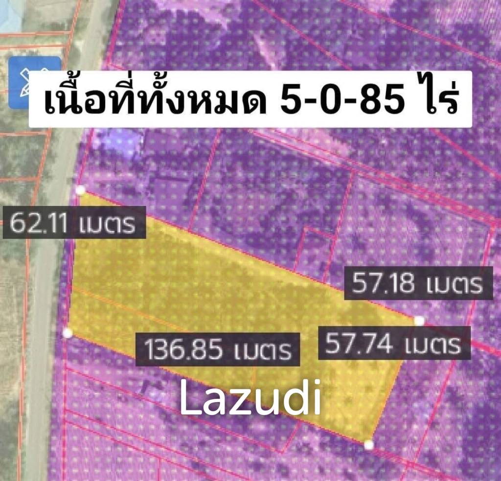5 Rai 85 SQ. Wah. Land for Sale in  Si Racha