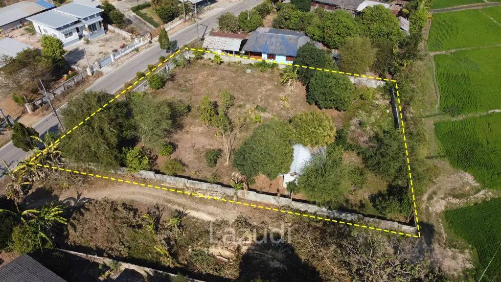 1 Rai Land for Sale With Mountain View in Wiang Chai