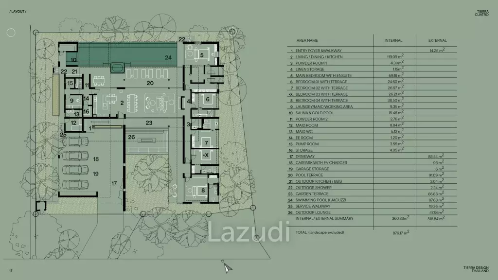 5 Bed 6 Bath 879.17 SQ.M Tierra Cuatro
