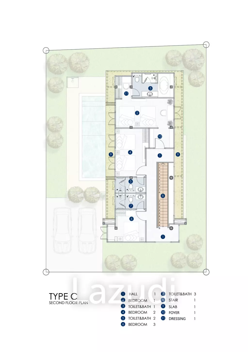 3 Beds 3 Baths 211 SQ.M Nova Real Estate Type C