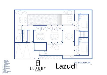 421 Kvm 5 Seng 6 Bad Villa for Salg