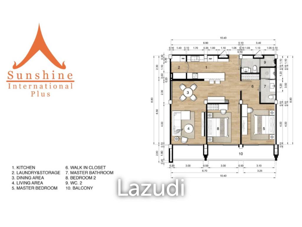 80 Sqm 2 Bed 2 Bath Apartment For Sale