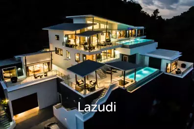Luxury Villa with Twin Infinity Pools & Panoramic Ocean Views