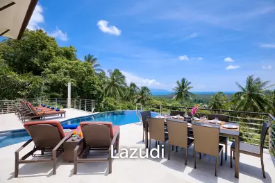 A Luxurious Hillside Retreat with Breathtaking Ocean Views