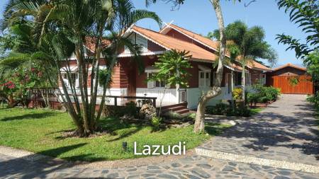 Beautiful Teak Wooden House with 1 Rai Land Near Mae Taeng