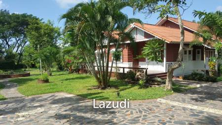 Beautiful Teak Wooden House with 1 Rai Land Near Mae Taeng
