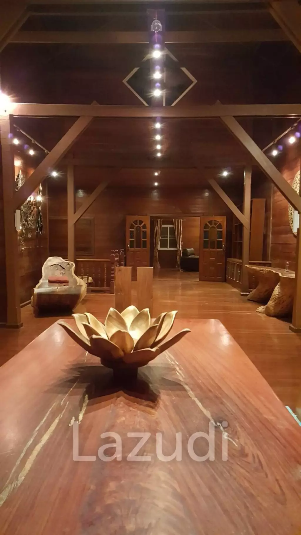 Beautiful Teak Wooden House with 1 Rai Land Near Mae Taeng