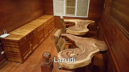 Beautiful Teak Wooden House with 1 Rai Land Near Mae Taeng