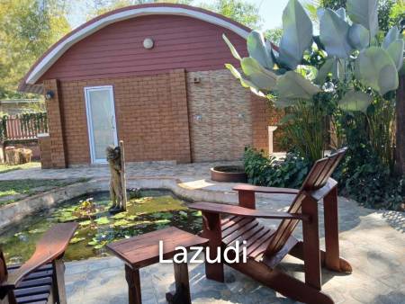 Beautiful Teak Wooden House with 1 Rai Land Near Mae Taeng