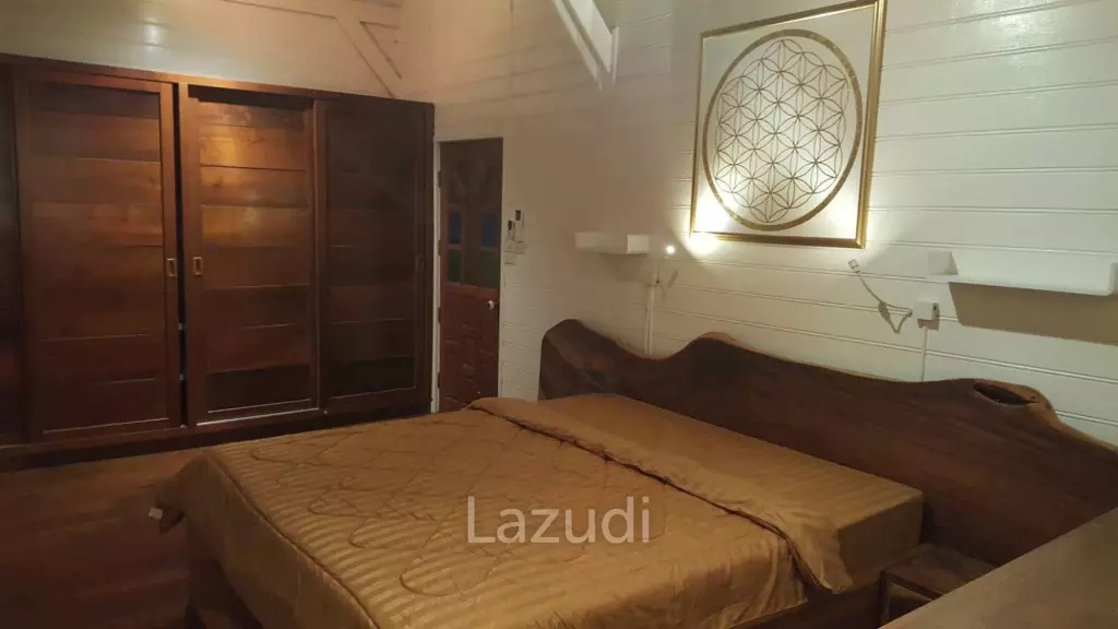 Beautiful Teak Wooden House with 1 Rai Land Near Mae Taeng