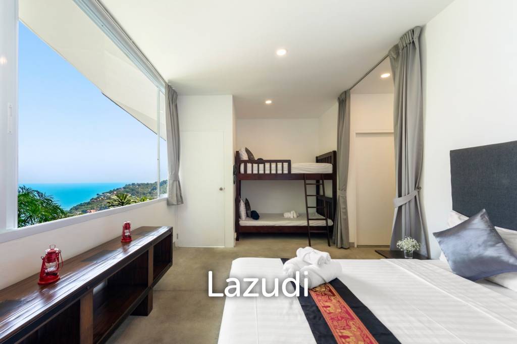 An Exquisite 11-Bedroom Hillside Villa with Ocean Views