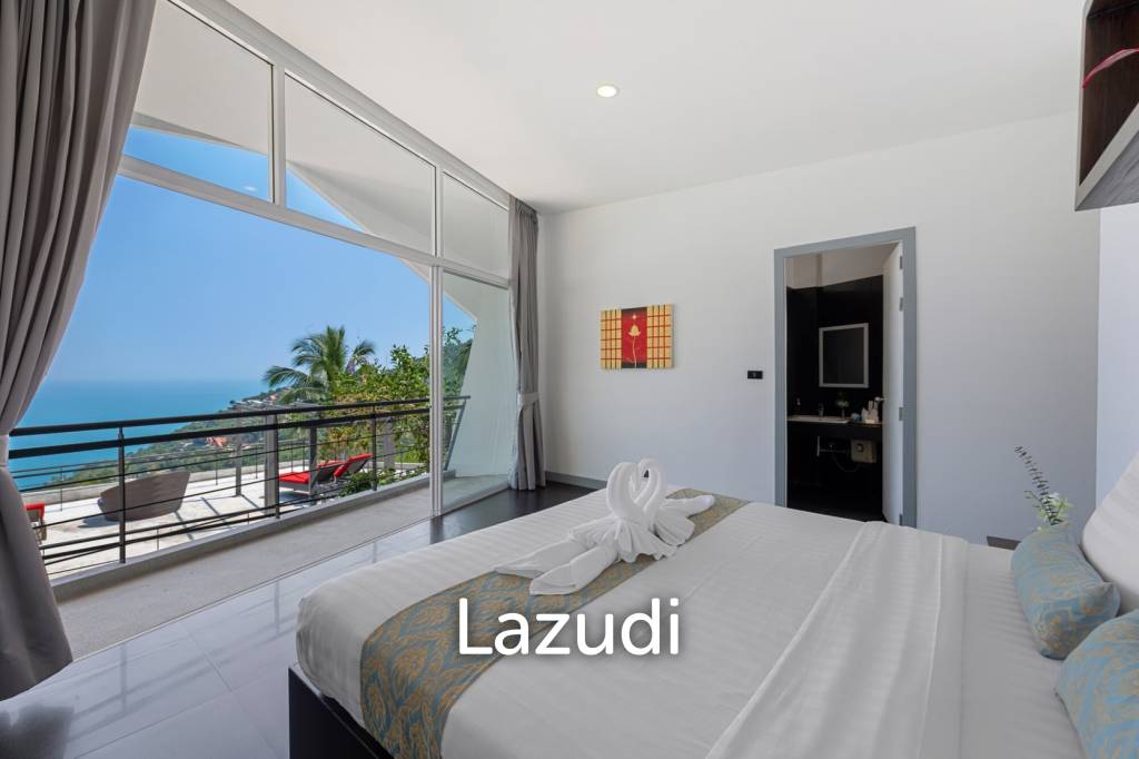 An Exquisite 11-Bedroom Hillside Villa with Ocean Views
