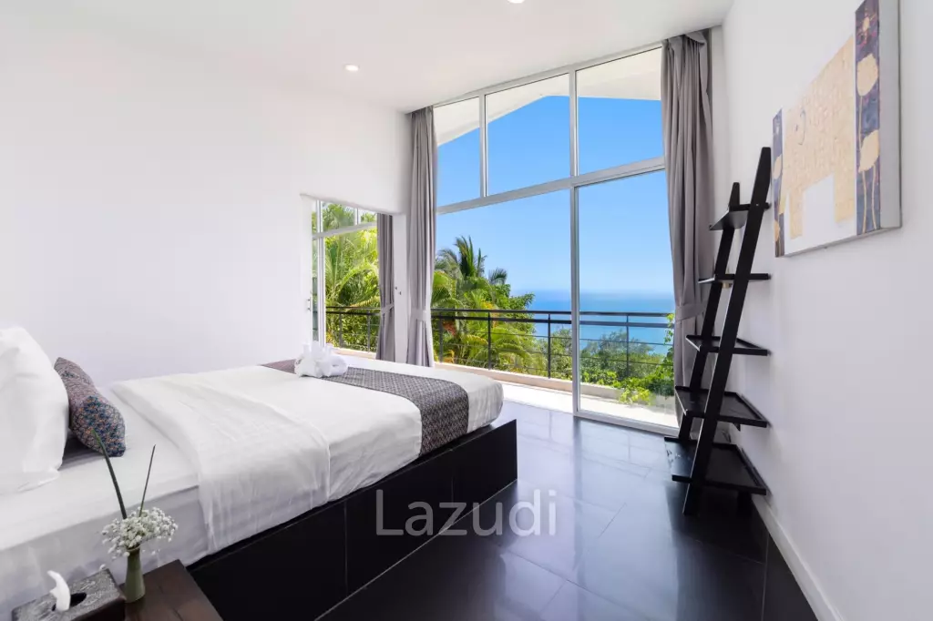 An Exquisite 11-Bedroom Hillside Villa with Ocean Views