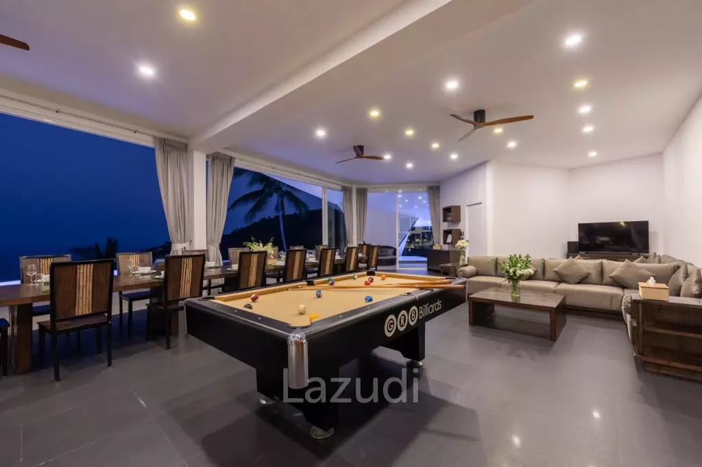An Exquisite 11-Bedroom Hillside Villa with Ocean Views