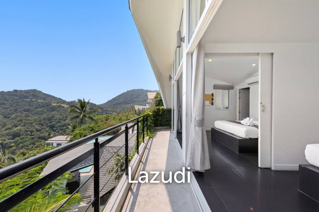 An Exquisite 11-Bedroom Hillside Villa with Ocean Views