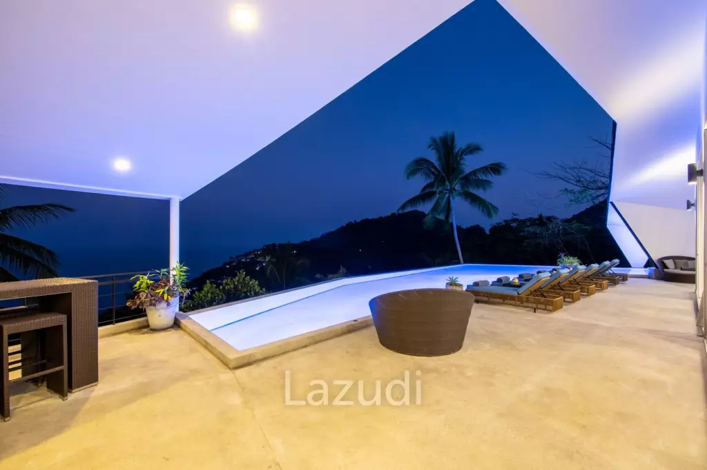 An Exquisite 11-Bedroom Hillside Villa with Ocean Views