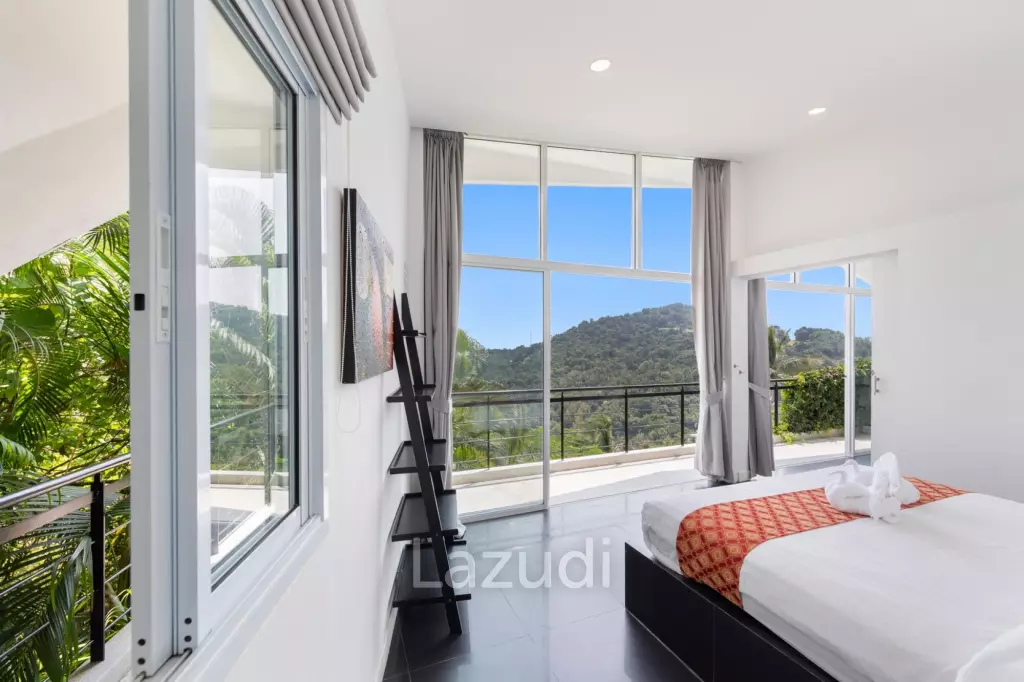 An Exquisite 11-Bedroom Hillside Villa with Ocean Views