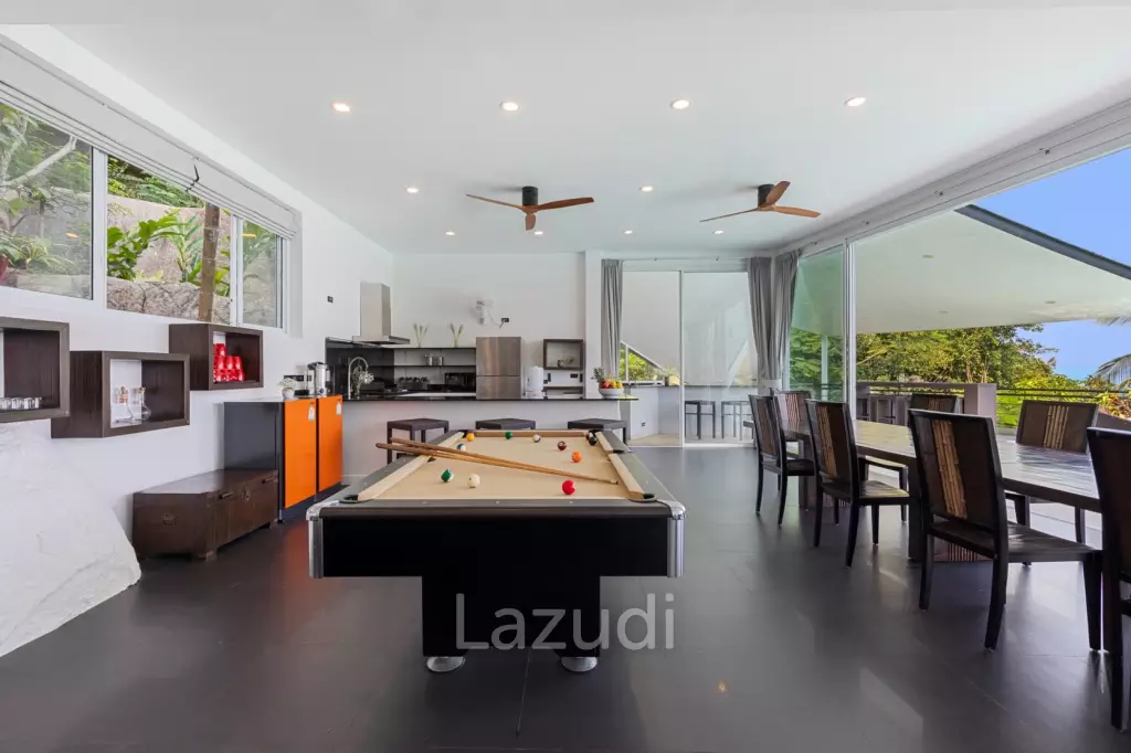 An Exquisite 11-Bedroom Hillside Villa with Ocean Views