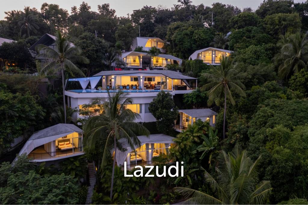 An Exquisite 11-Bedroom Hillside Villa with Ocean Views