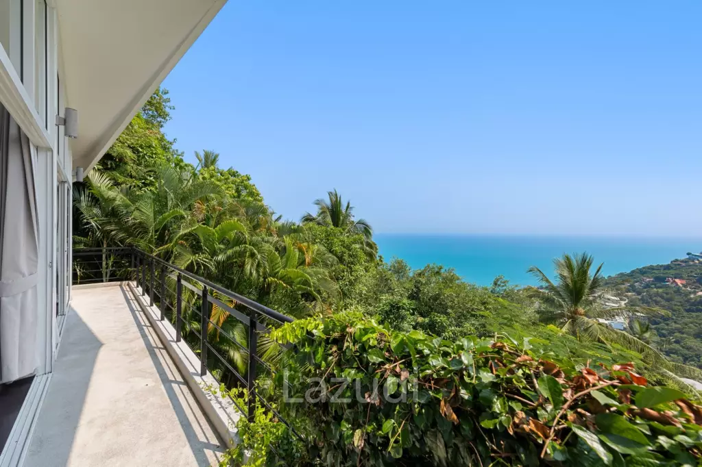 An Exquisite 11-Bedroom Hillside Villa with Ocean Views