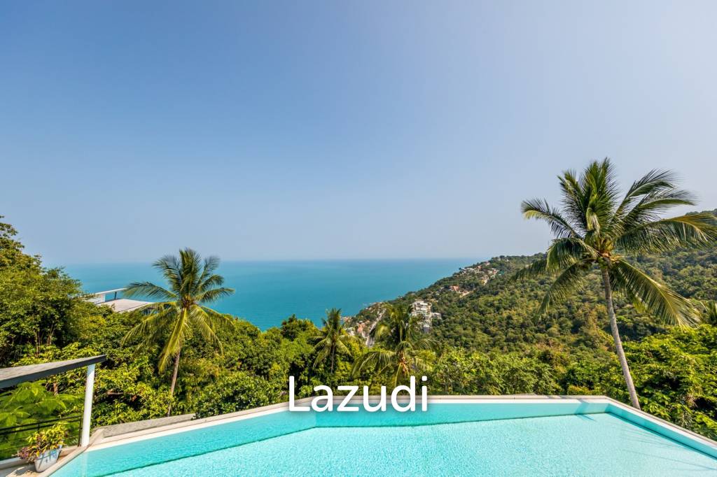 An Exquisite 11-Bedroom Hillside Villa with Ocean Views
