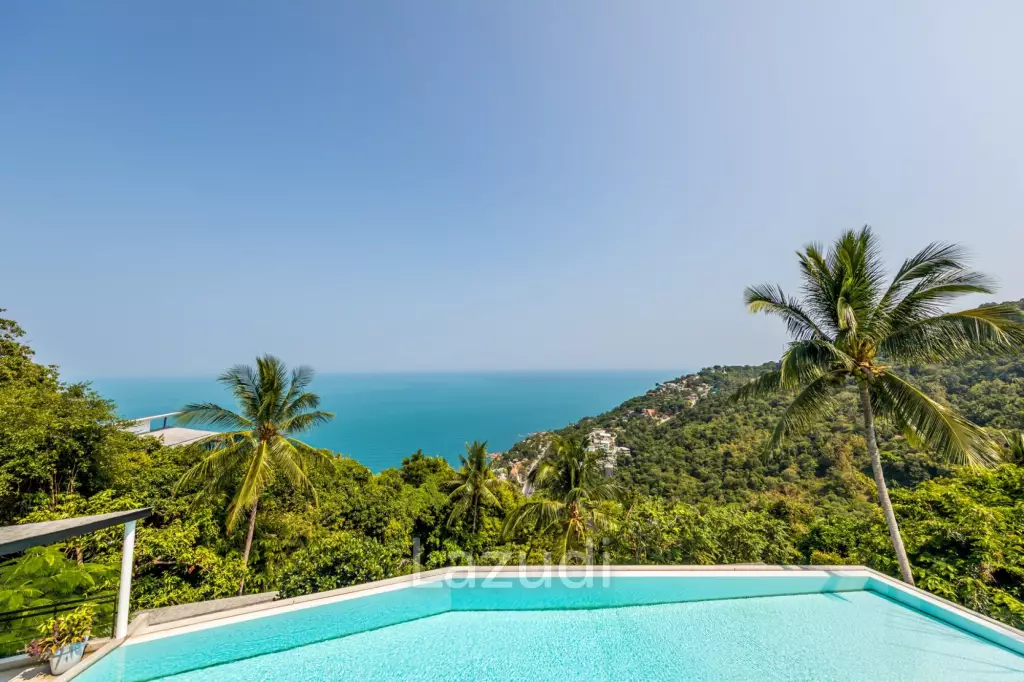An Exquisite 11-Bedroom Hillside Villa with Ocean Views