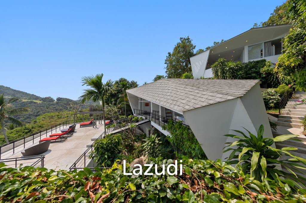 An Exquisite 11-Bedroom Hillside Villa with Ocean Views