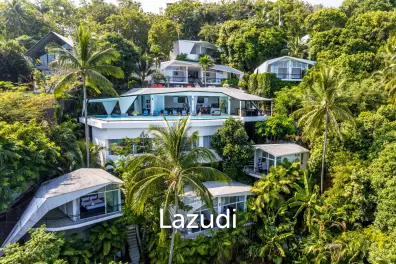 An Exquisite 11-Bedroom Hillside Villa with Ocean Views