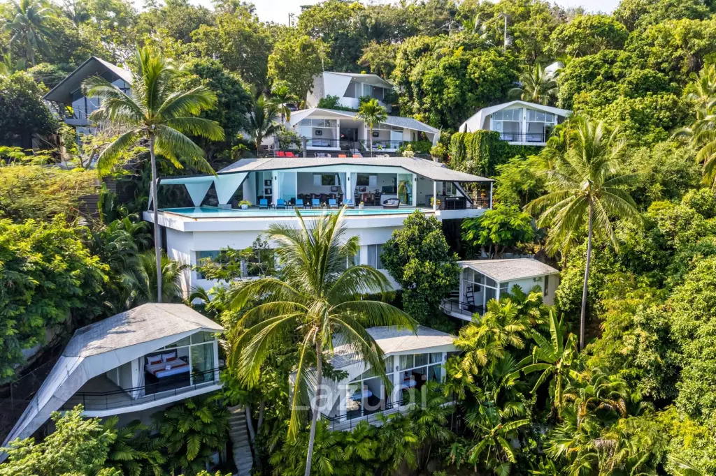 An Exquisite 11-Bedroom Hillside Villa with Ocean Views
