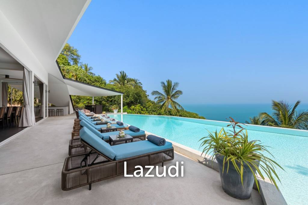 An Exquisite 11-Bedroom Hillside Villa with Ocean Views