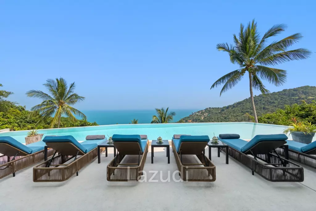 An Exquisite 11-Bedroom Hillside Villa with Ocean Views