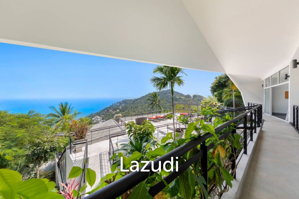An Exquisite 11-Bedroom Hillside Villa with Ocean Views
