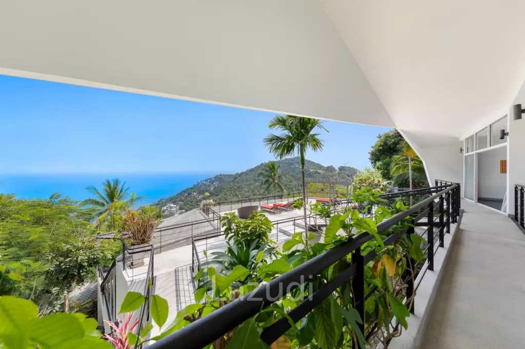 An Exquisite 11-Bedroom Hillside Villa with Ocean Views