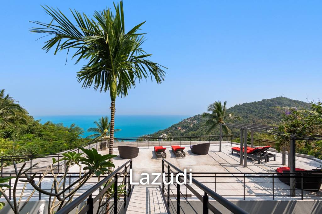 An Exquisite 11-Bedroom Hillside Villa with Ocean Views