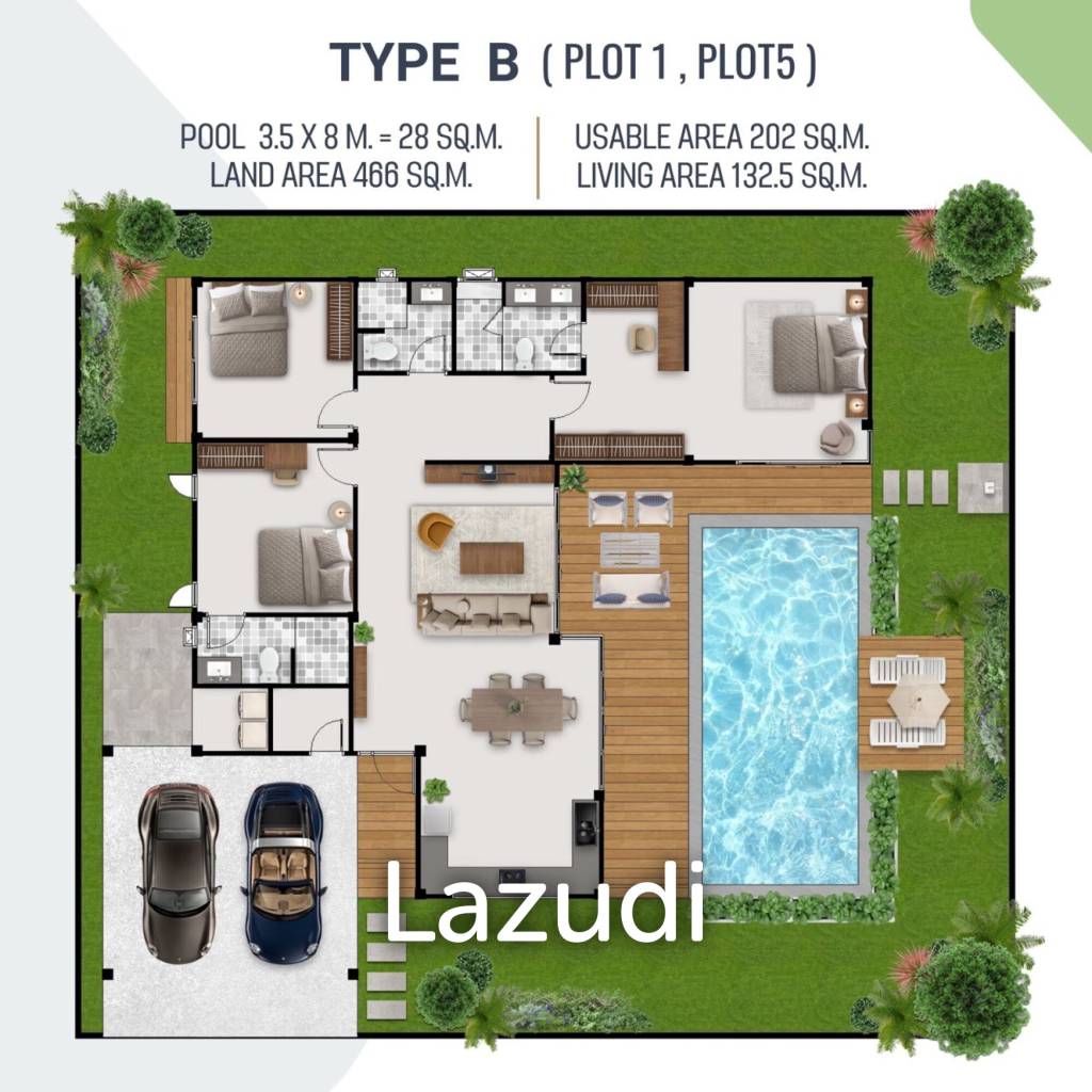 Luxurious 3-Bedroom Villa with 50% down and remainder over 2 yrs