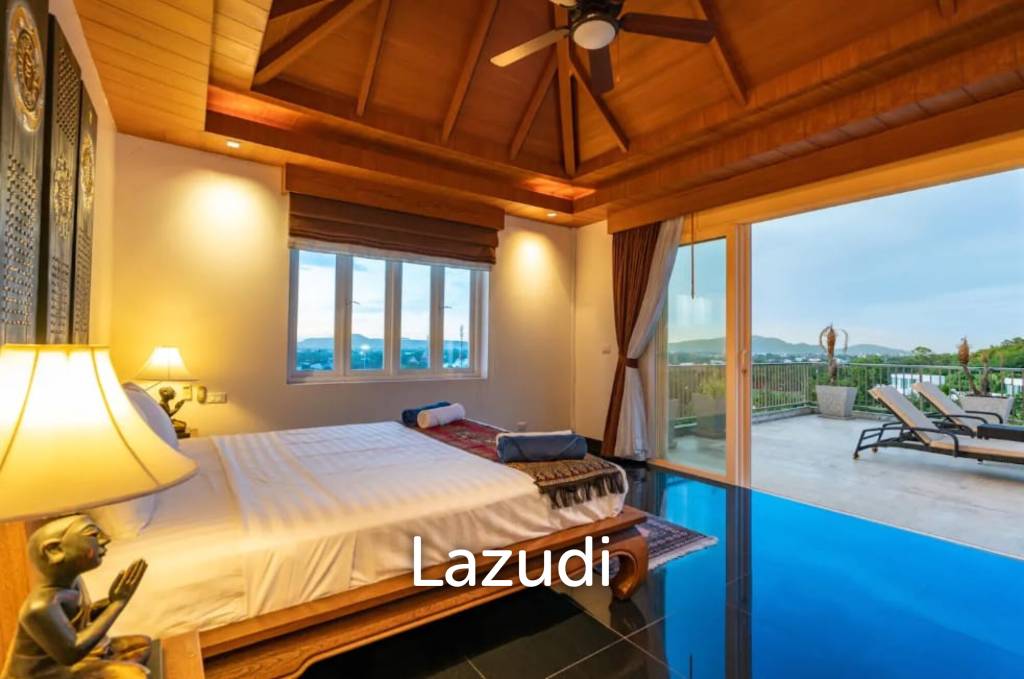 Hillside 5-Bedroom Pool Villa with Chalong Bay View