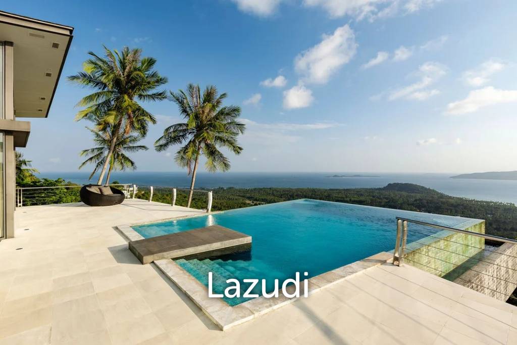 Luxury 5-Bed Villa with Panoramic Sunset Ocean Views