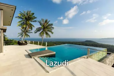 Luxury 5-Bed Villa with Panoramic Sunset Ocean Views