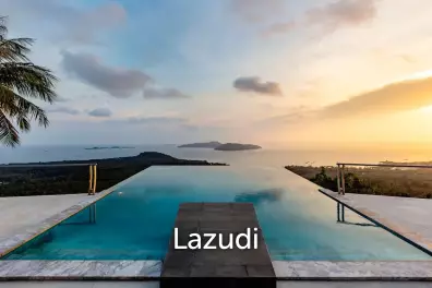 Luxury 5-Bed Villa with Panoramic Sunset Ocean Views