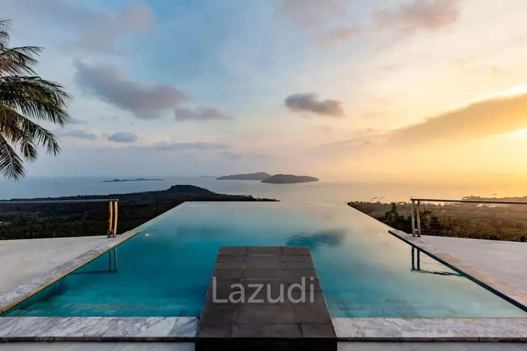 Luxury 5-Bed Villa with Panoramic Sunset Ocean Views