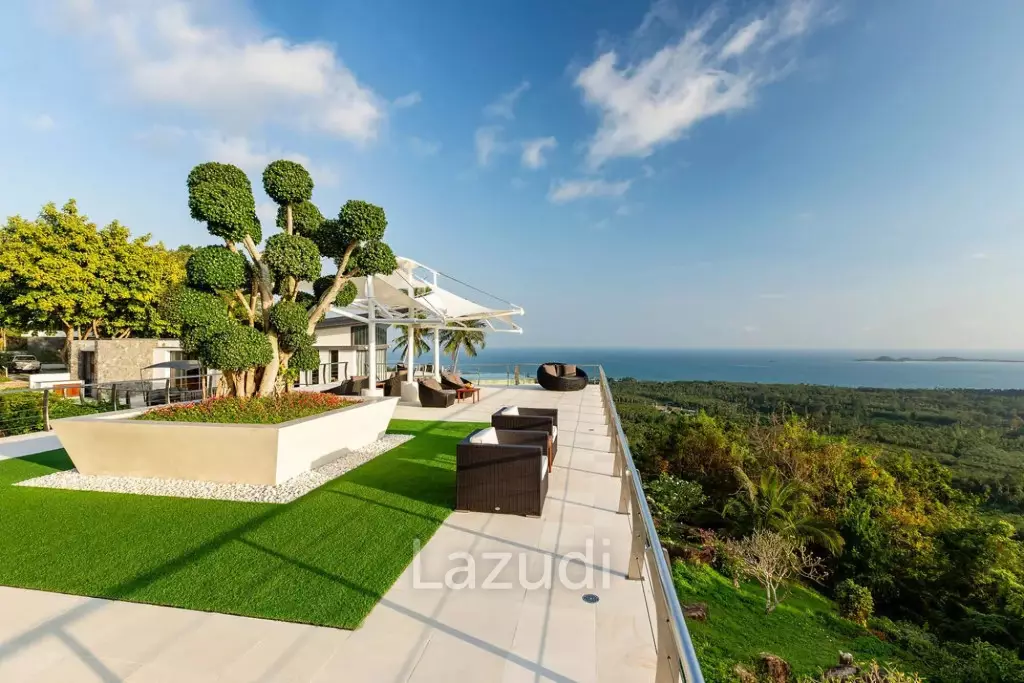Luxury 5-Bed Villa with Panoramic Sunset Ocean Views