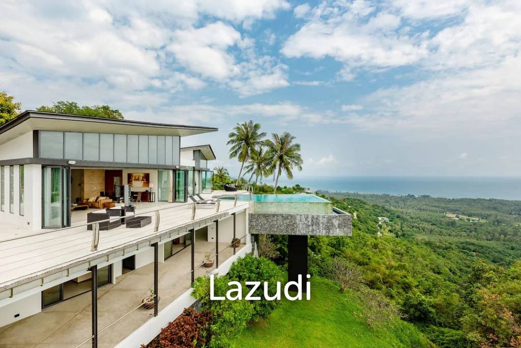 Luxury 5-Bed Villa with Panoramic Sunset Ocean Views