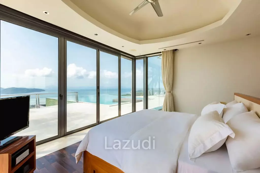 Luxury 5-Bed Villa with Panoramic Sunset Ocean Views