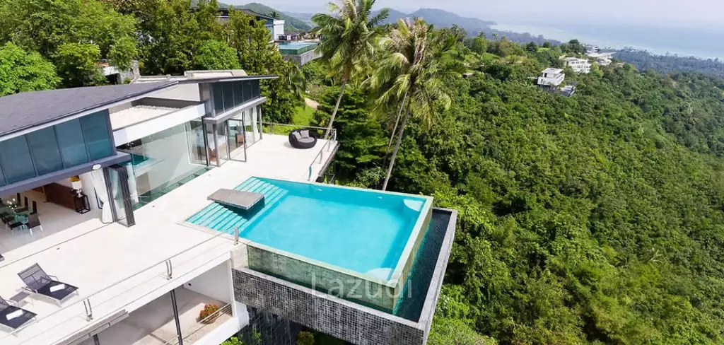 Luxury 5-Bed Villa with Panoramic Sunset Ocean Views