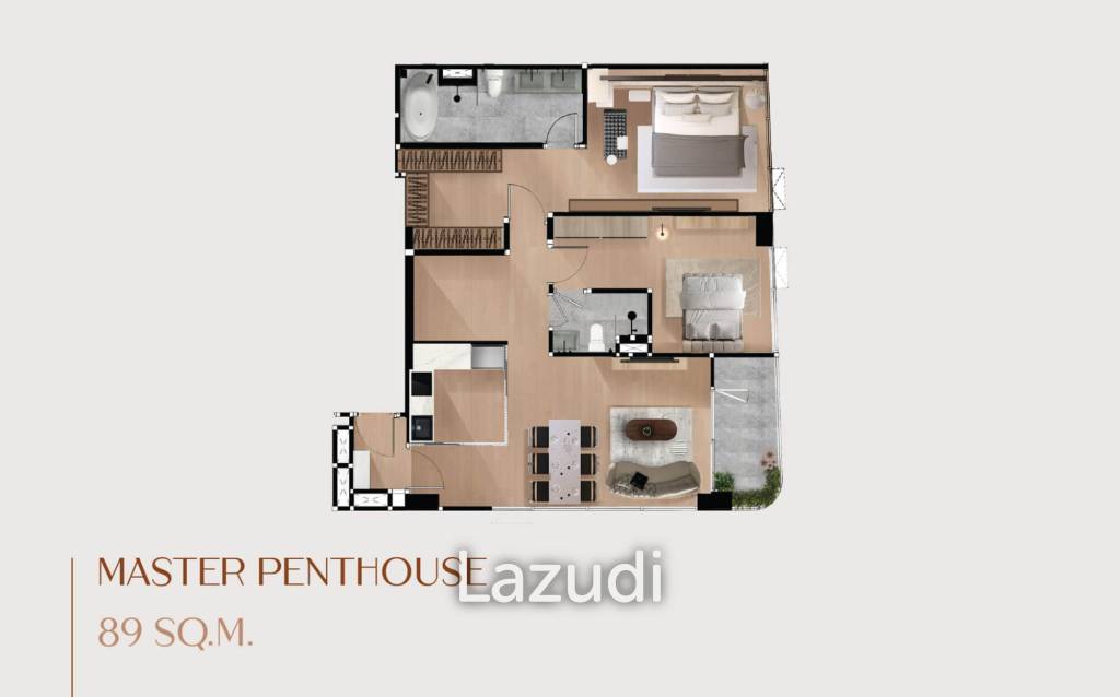 Aritier Penthouse Condo in Sam Sen Nai Bangkok