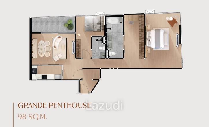 Luxury Condo in Bangkok's Aritier Penthouse Ari