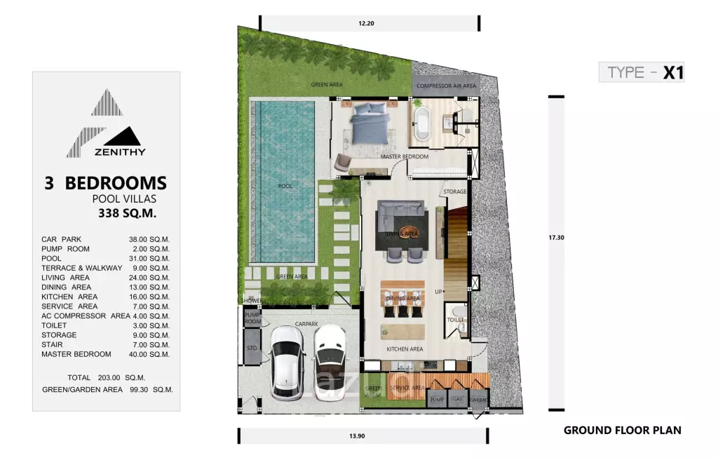 3 Bed 4 Bath 338 SQ.M Zenithy Connext