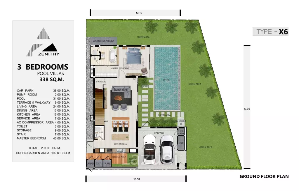 3 Bed 4 Bath 338 SQ.M Zenithy Connext