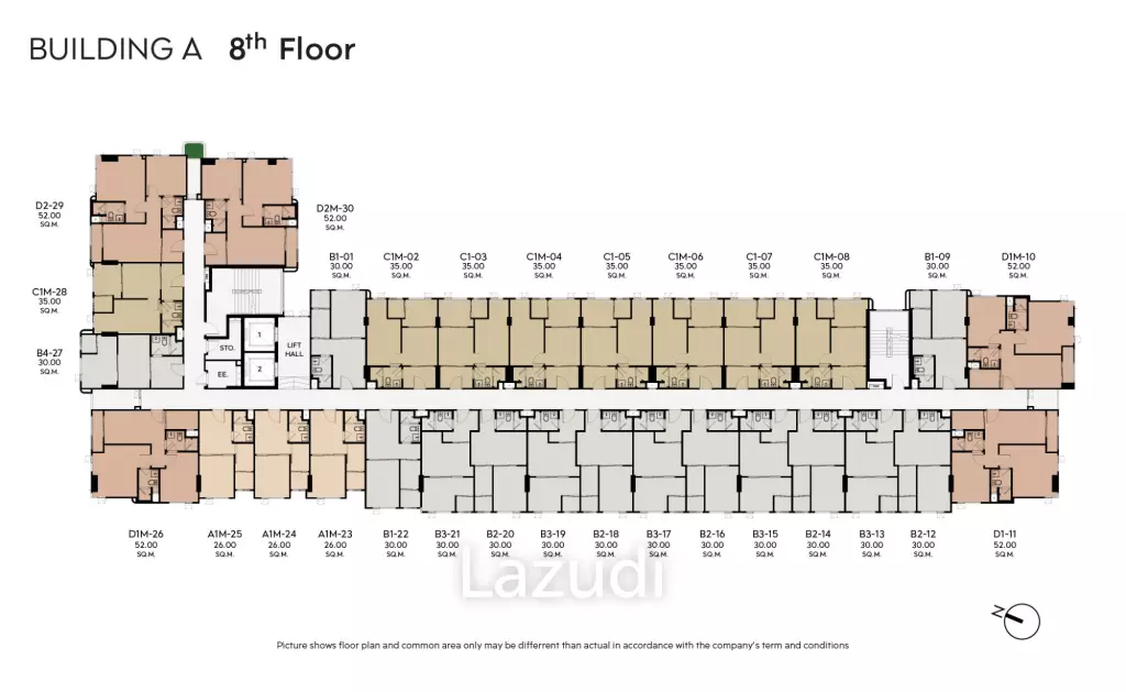 1 Bed 30 Sq.M. Life Sathorn-Narathiwas Bangkok
